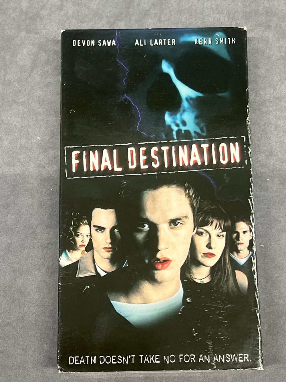Final Destination VHS Movie Tape - Black/Blue Artwork